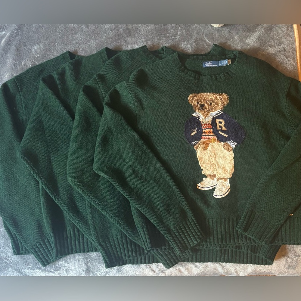 Ralph Lauren Polo Bear Wool-Cashmere Sweater - Picture 2 of 11